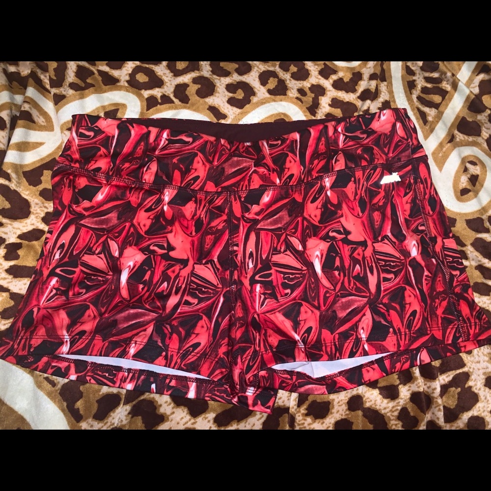 Avia Red Printed Spandex